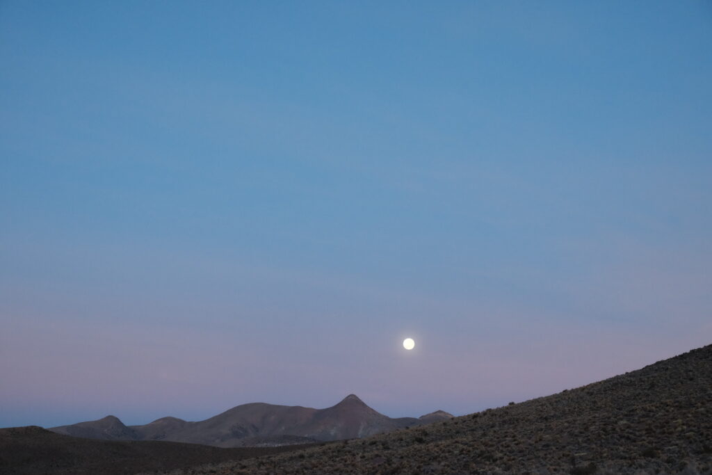 Moonset over the high desert